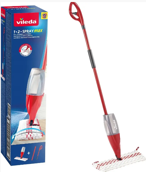 Швабра для уборки Vileda 1.2 Spray Max с распылителем (168026) Швабра для уборки Vileda 1.2 Spray Max с распылителем (168026)