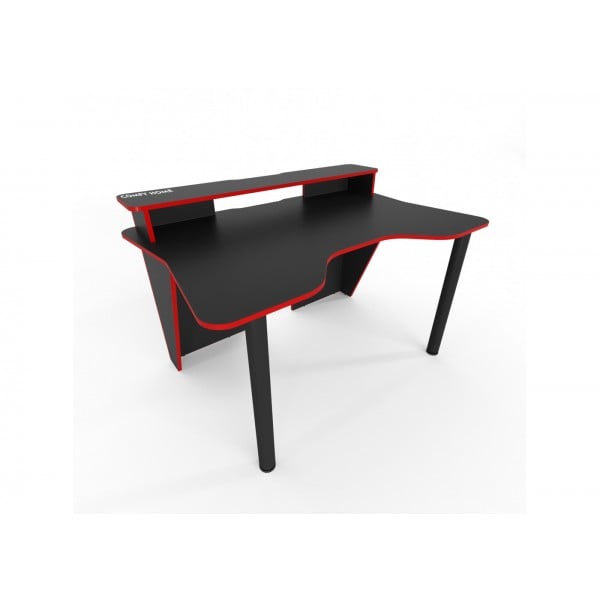 Компьютерный стол игровой Comfy Home Darrius Черный/Красный (63dbdcb79fda984dfa2e9743)