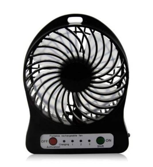 Вентилятор портативний Portable Mini Fan USB акумуляторний 18650 (10959)