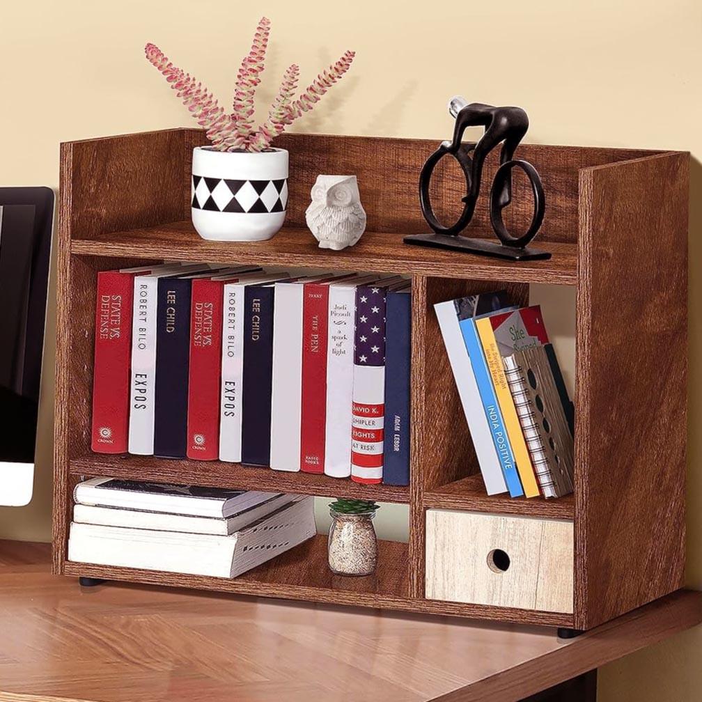 Полка-надстройка настольная из дерева Верисол шафран (АКД-006206)