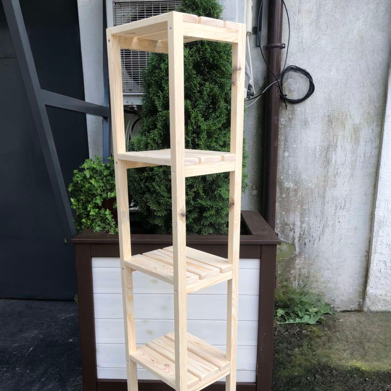 Стелаж дерев’яний розбірний в ванну кімнату 4 полиці (РС078) - фото 7 Стелаж дерев’яний розбірний в ванну кімнату 4 полиці (РС078) - фото 7