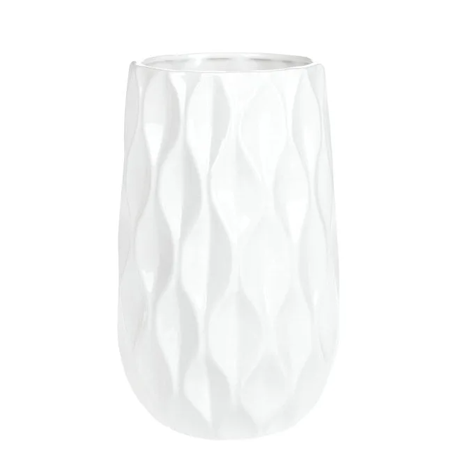 Ваза керамическая Flora 27,5 см Белый (32065)