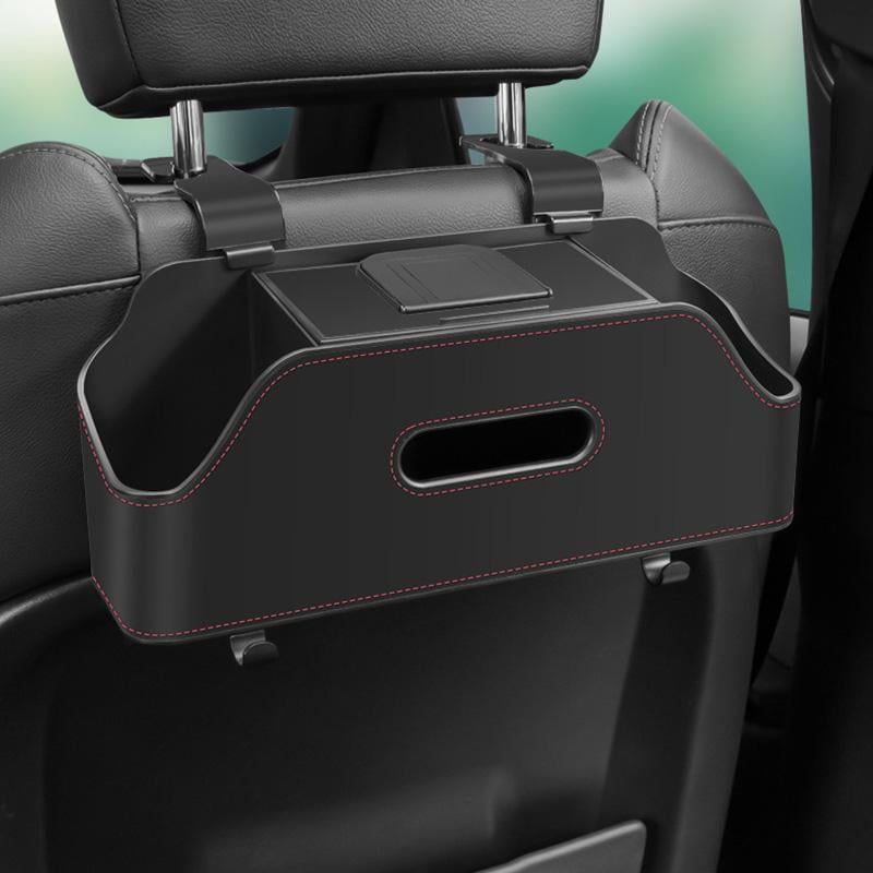 Органайзер автомобільний Ningbo підстаканник/серветниця на спинку заднього сидіння Чорний (3403) - фото 6