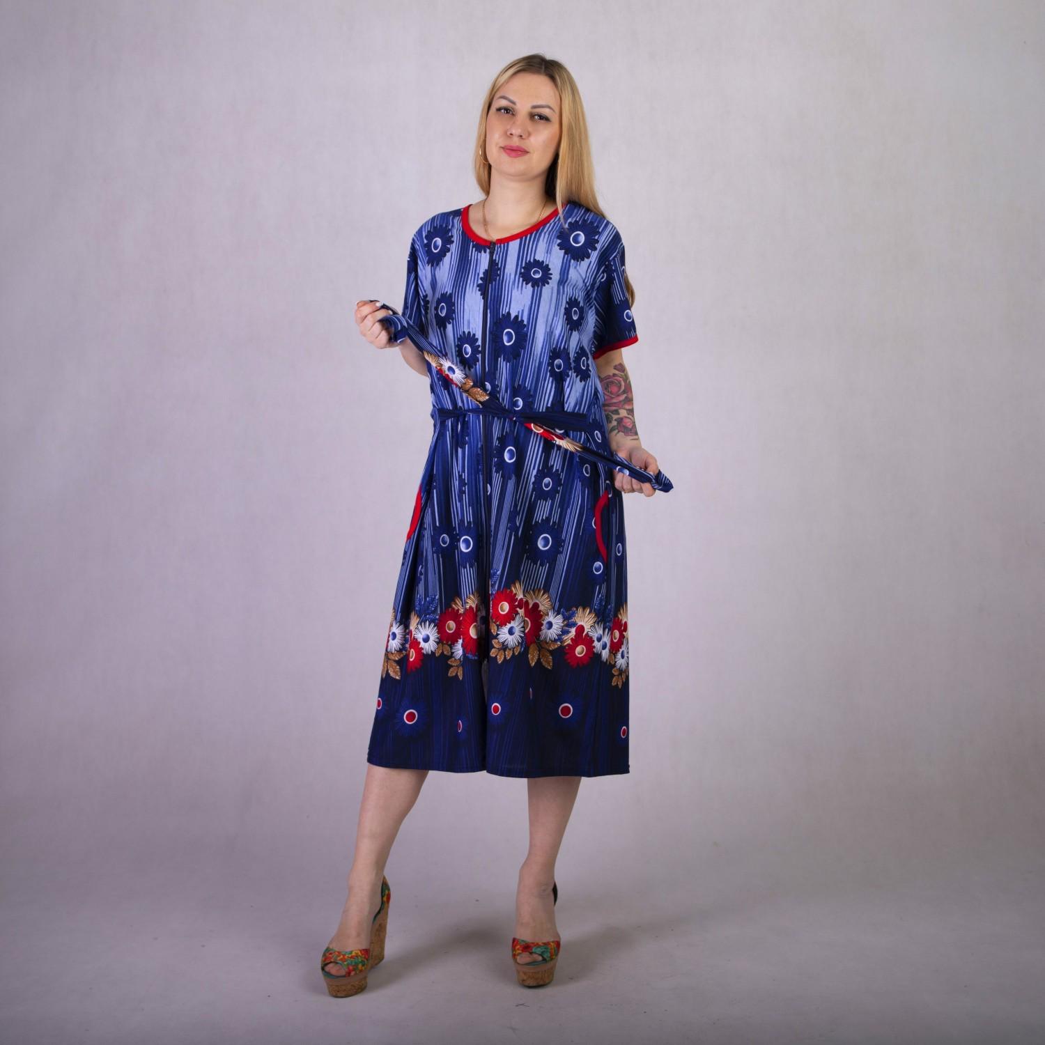 Халат женский летний GO-IN TN2-2066 р. 64-66 Синий