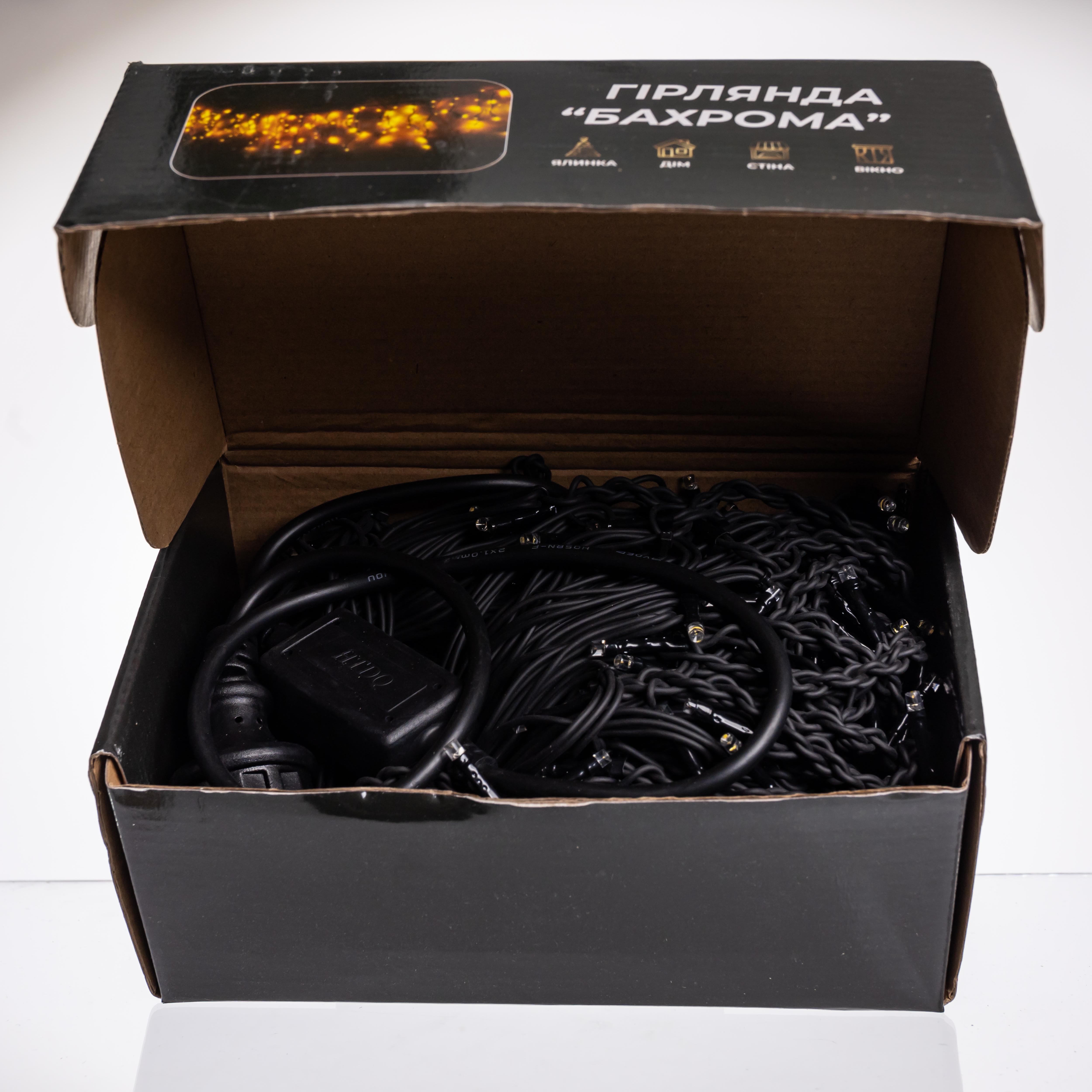 Гирлянда уличная Бахрома 335 LED от сети 20 м Теплый белый (21-107-20MBY) - фото 4 Гирлянда уличная Бахрома 335 LED от сети 20 м Теплый белый (21-107-20MBY) - фото 4