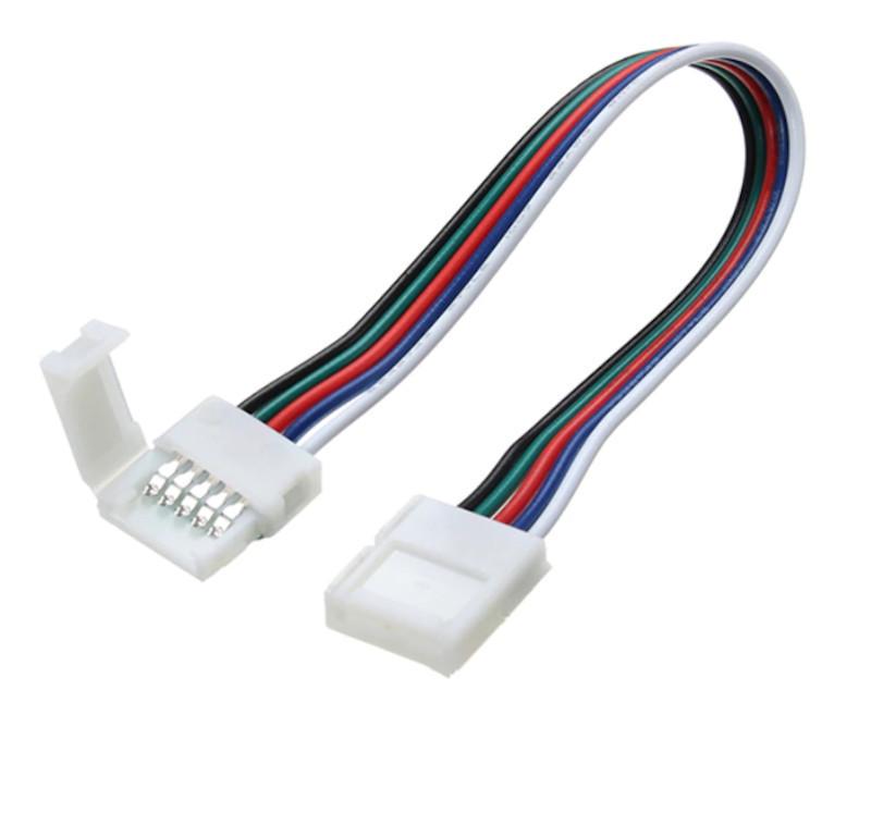 Коннектор для LED лент Bioм RGBW OEм №22 10 мм 2 зажима через провода 15 см 5 pin (00000016909)
