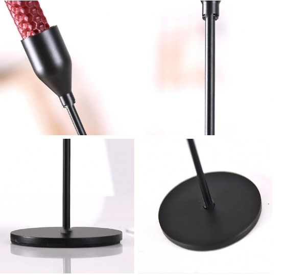 Підсвічник святковий Remy-Decor Гамлет металевий для тонкої свічки 23 см Чорний - фото 3 Підсвічник святковий Remy-Decor Гамлет металевий для тонкої свічки 23 см Чорний - фото 3