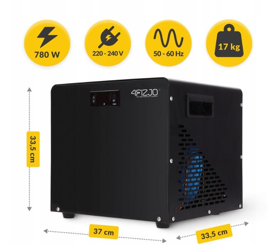 Басейн каркасний для крижаної ванни з кулером-рефрижератором 75х75 см 320 л (id_1165) - фото 6