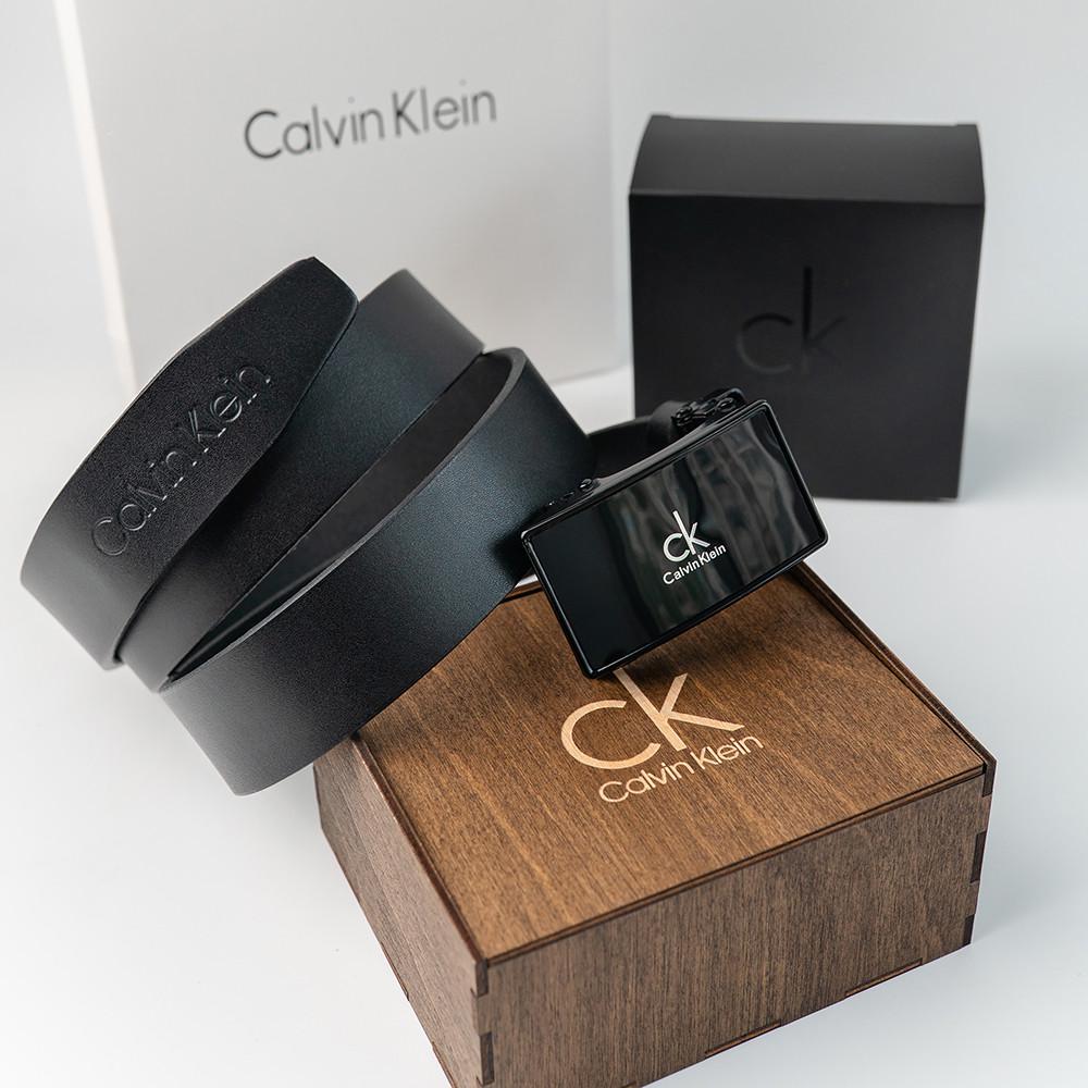 Ремень мужской кожаный с пряжкой автомат (Ск 456 PTR)