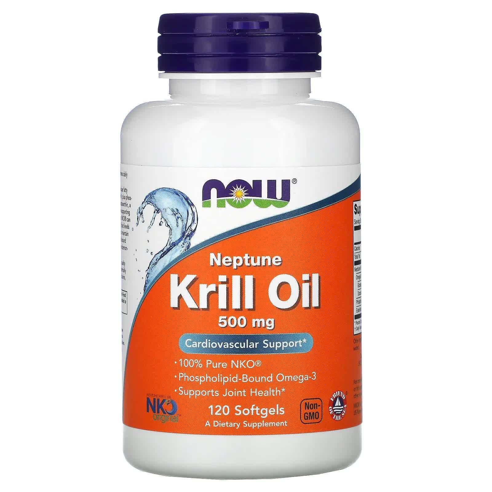 Олія криля NOW Foods Neptune Krill Oil 500 mg 120 Softgels