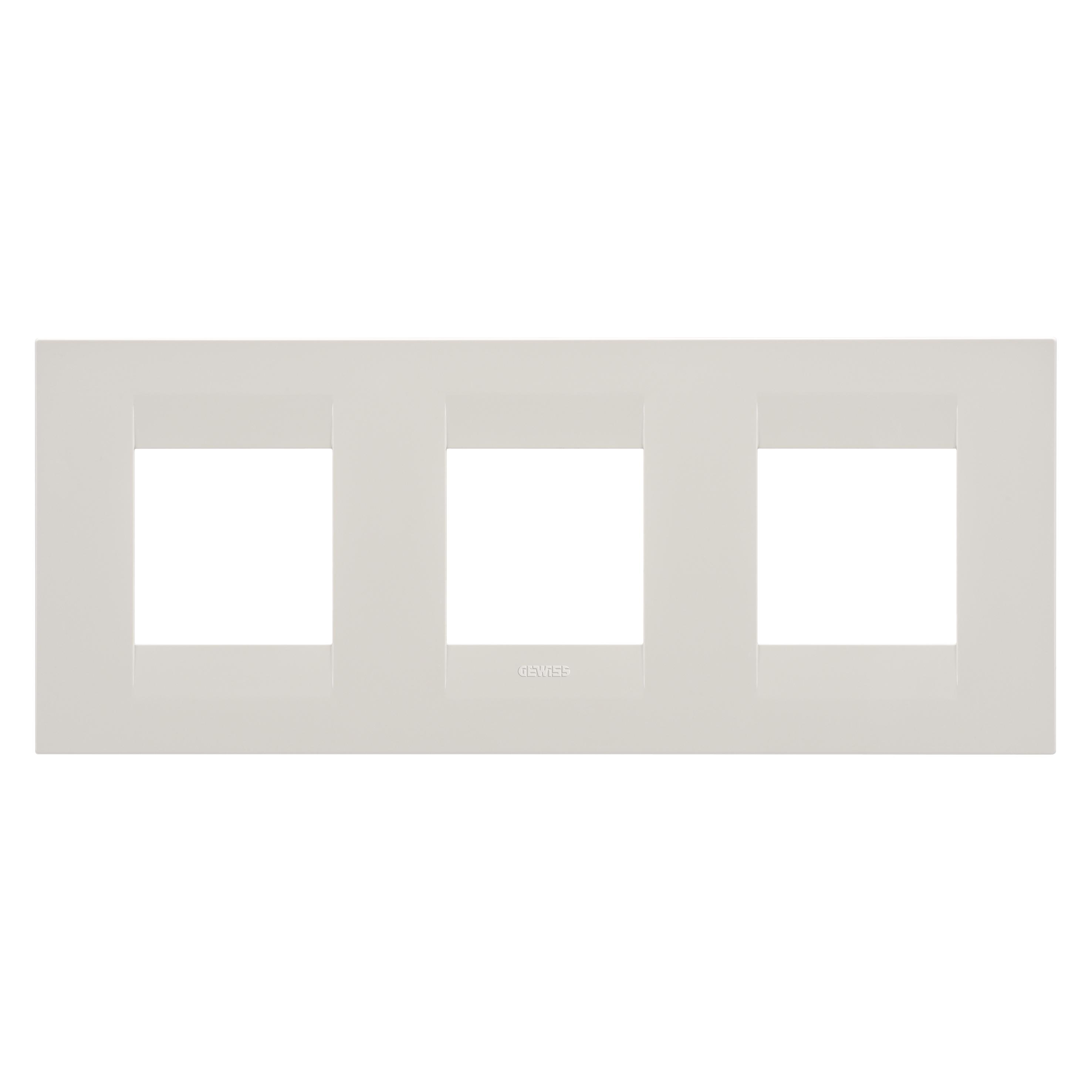 Рамка трехместная Gewiss Chorusmart GEO горизонтальная технополимер Слоновая кость (GW16426TI)