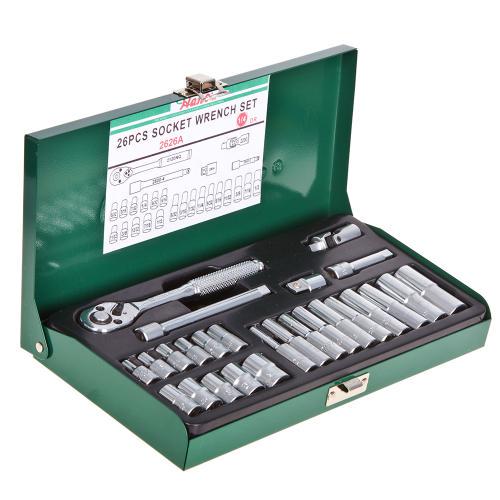 Набор головок торцевых Hans 1/4" 4-13 мм 26 пр. (31978)