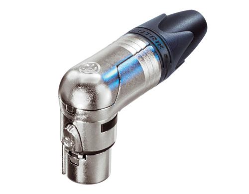 Разъем кабельный Neutrik XLR 3 RX угловой 3 контакта посеребренные контакты Никель (RX NC3FRX)