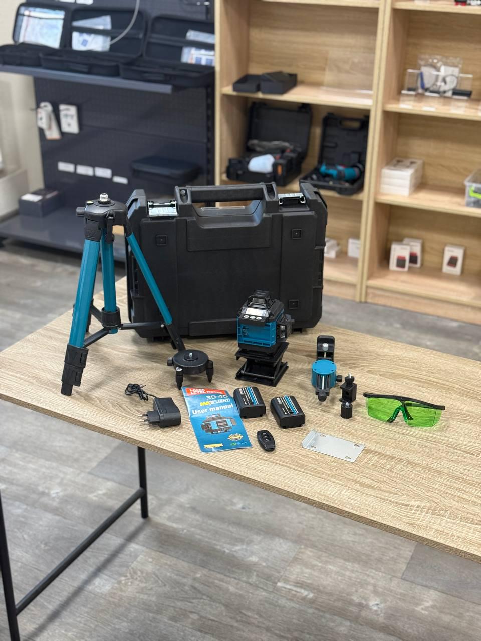 Лазерний 4D рівень акумуляторний Huepar 2 АКБ 16 ліній пульт дистанційного керування/цифровий дисплей/штатив (1234321) - фото 3 Лазерний 4D рівень акумуляторний Huepar 2 АКБ 16 ліній пульт дистанційного керування/цифровий дисплей/штатив (1234321) - фото 3