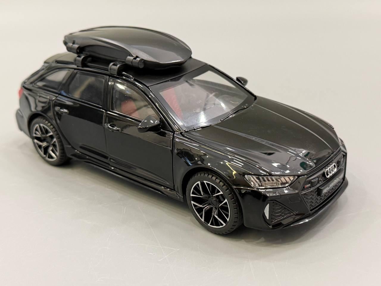 Машинка Audi RS6 Авто Эксперт металлопластик 1:24 звук/свет/инерция Черный (1870-07)