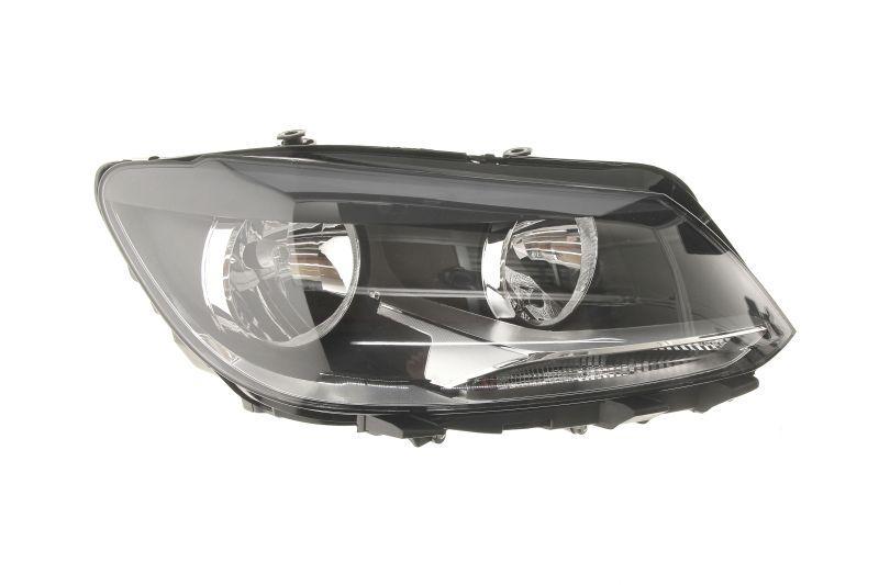 Фара передняя правая Volkswagen Caddy/Touran 2010-2015 H7/H15 черная рамка (441-11G1RMLDEM2)