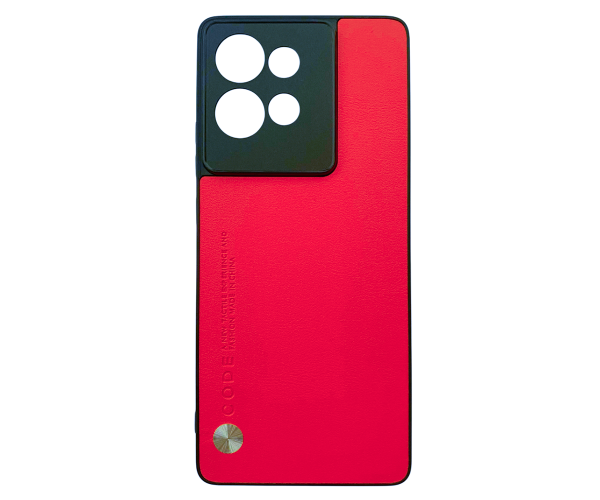 Кожаный чехол - накладка CODE Tactile Experience для Motorola Edge 50 Красный Кожаный чехол - накладка CODE Tactile Experience для Motorola Edge 50 Красный