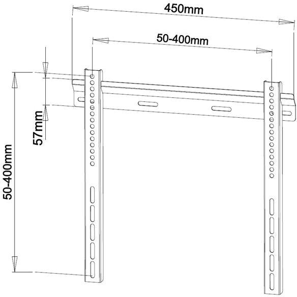 Кронштейн X-Digital PLB114S 26-55'' 400х400 - фото 3