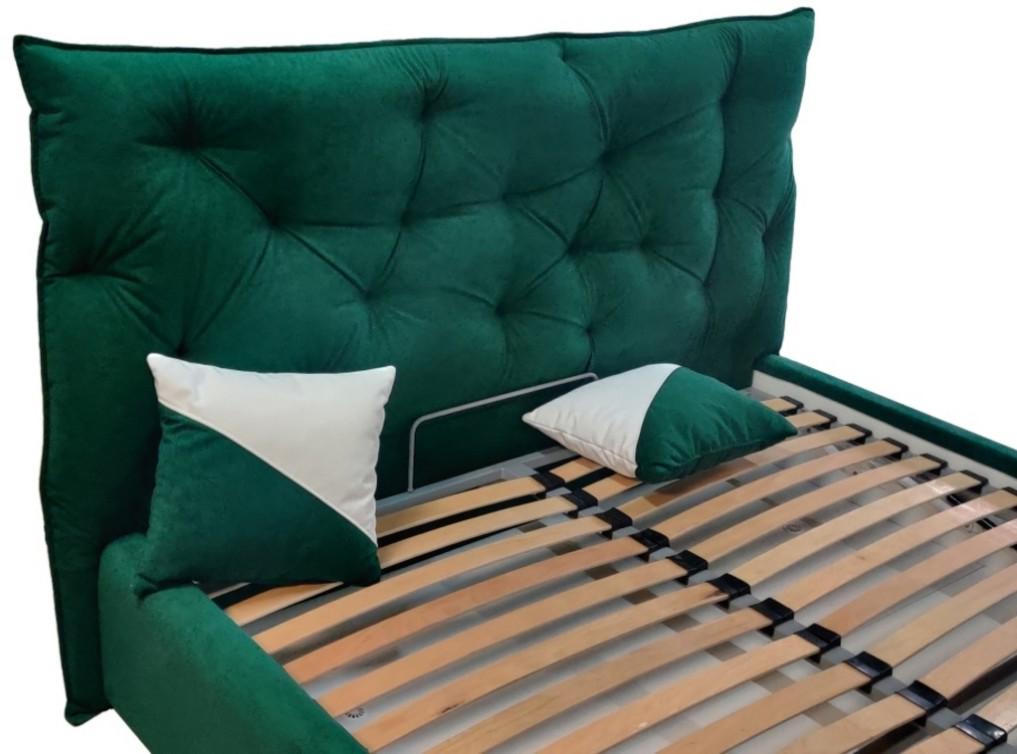 Кровать Mayflower Comfort Simple с подъемным механизмом и нишей для белья 90х190 см Зеленый - фото 3 Кровать Mayflower Comfort Simple с подъемным механизмом и нишей для белья 90х190 см Зеленый - фото 3