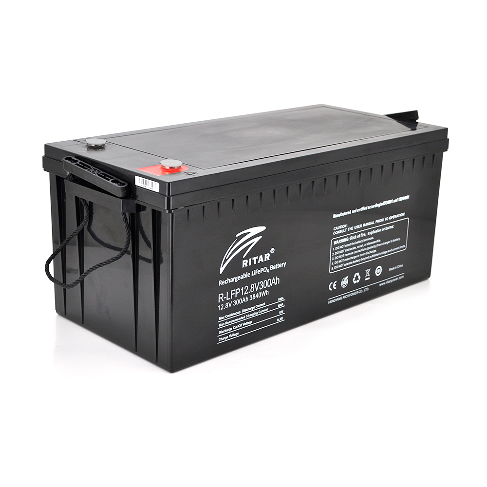 Аккумуляторная батарея lifepo4 Ritar 128v 300ah 3840wh с bms 522x240x219 мм (YUT_V11501)