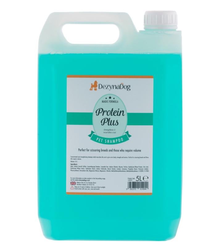Шампунь Dezynadog Protein Plus High Volume укрепляет и придает объем непослушной шерсти 5 л (125019)