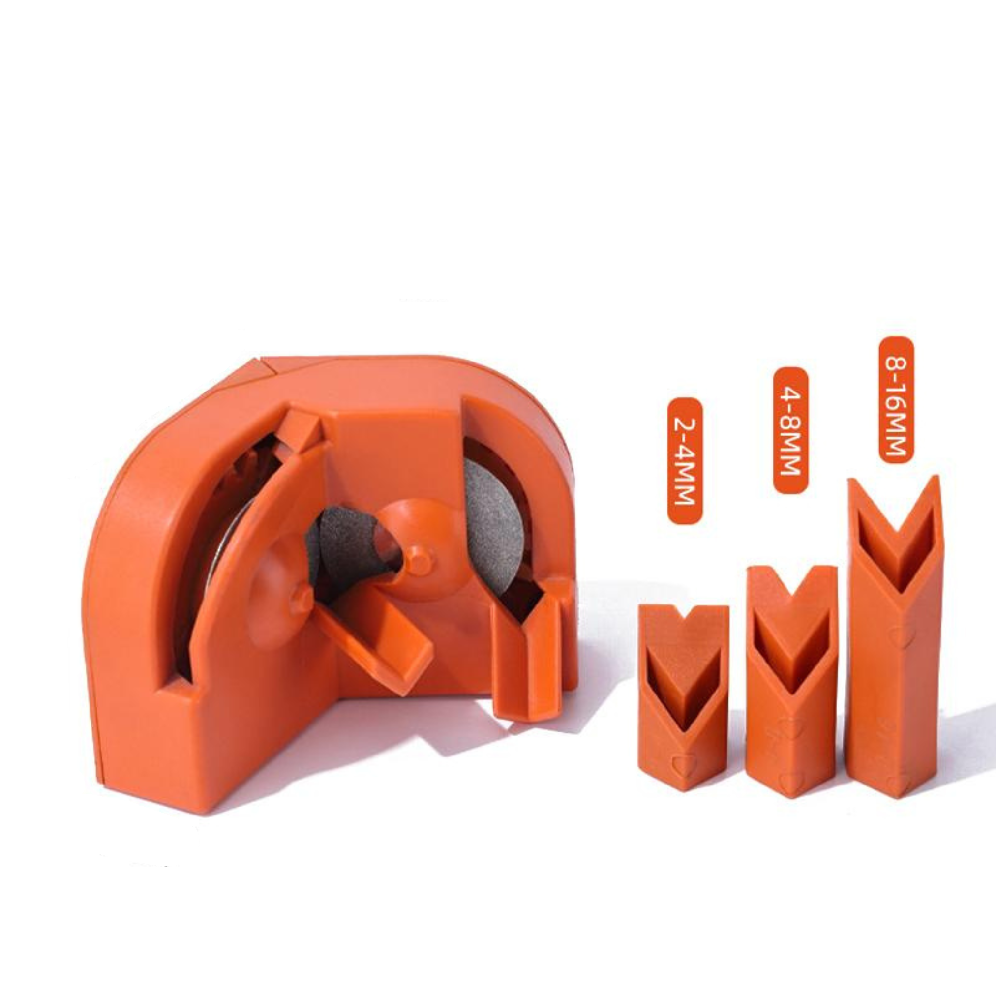 Точилка для заточки и шлифования сверл на дрель и шуруповерт 2-16 мм Оранжевый