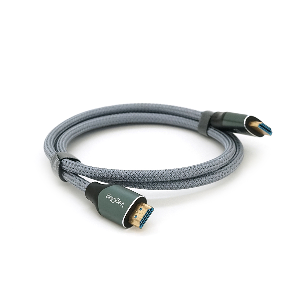 Кабель HDMI Veggieg Premium 8K з обплетенням для високоякісного відео 1 м (YUT_V10939) Кабель HDMI Veggieg Premium 8K з обплетенням для високоякісного відео 1 м (YUT_V10939)