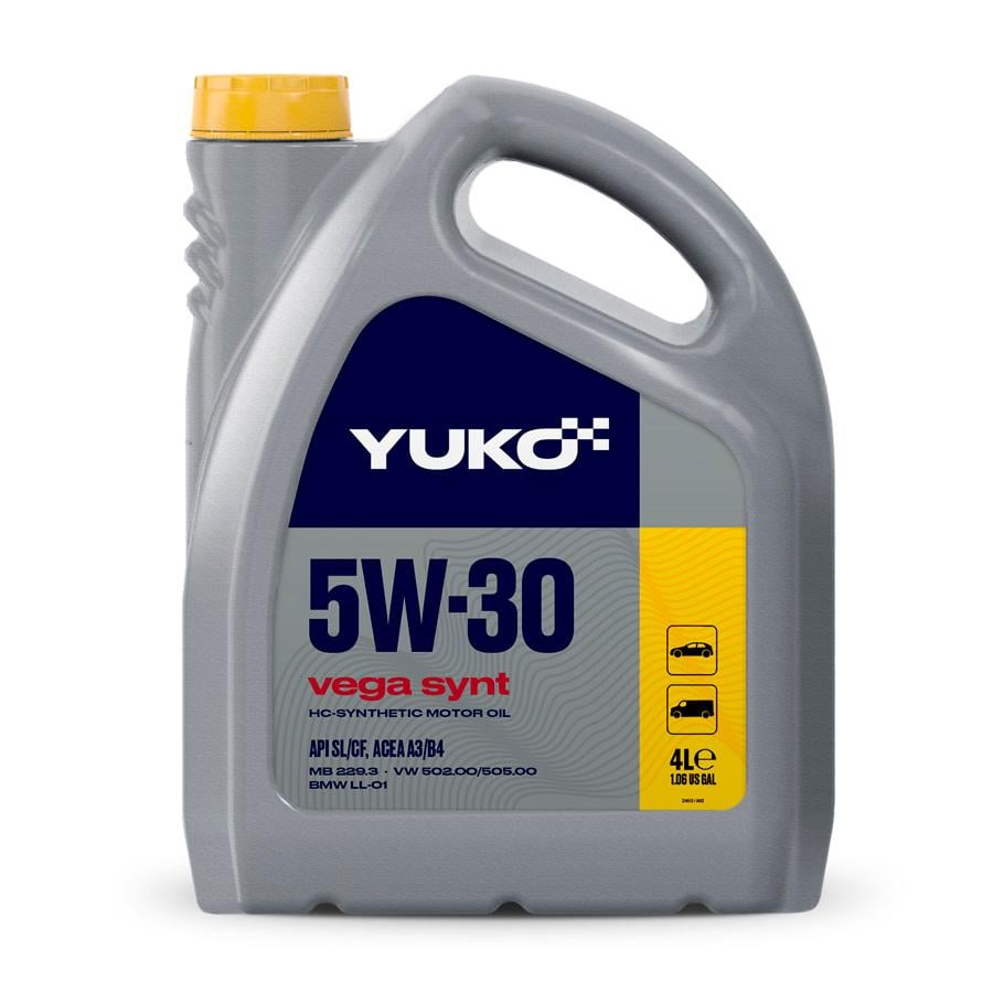 ᐉ Моторная автомобильная смазка YUKO VEGA SYNT 5W-30 4 л (4823110401460 ...