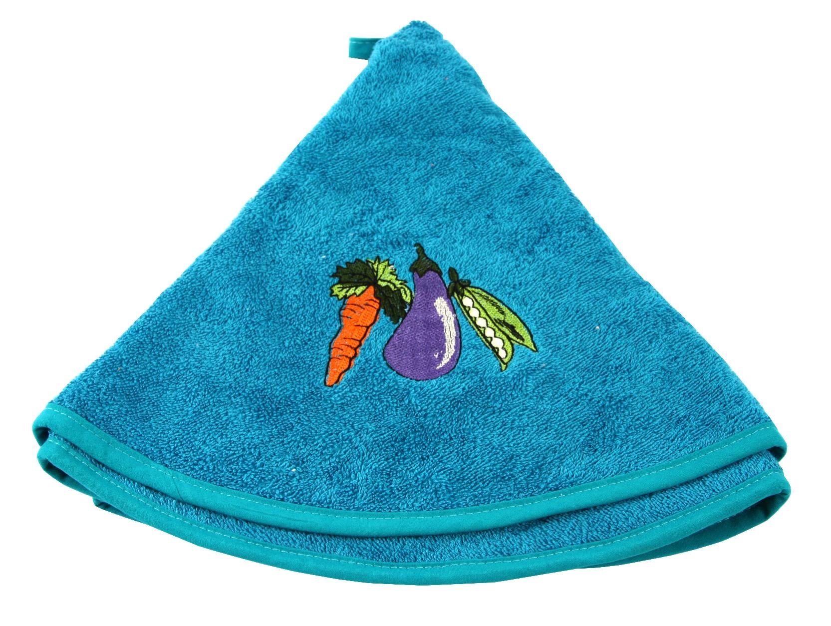 Полотенце Баклажан d 60 см 420 г/м2 Бирюзовый (2200000600332)