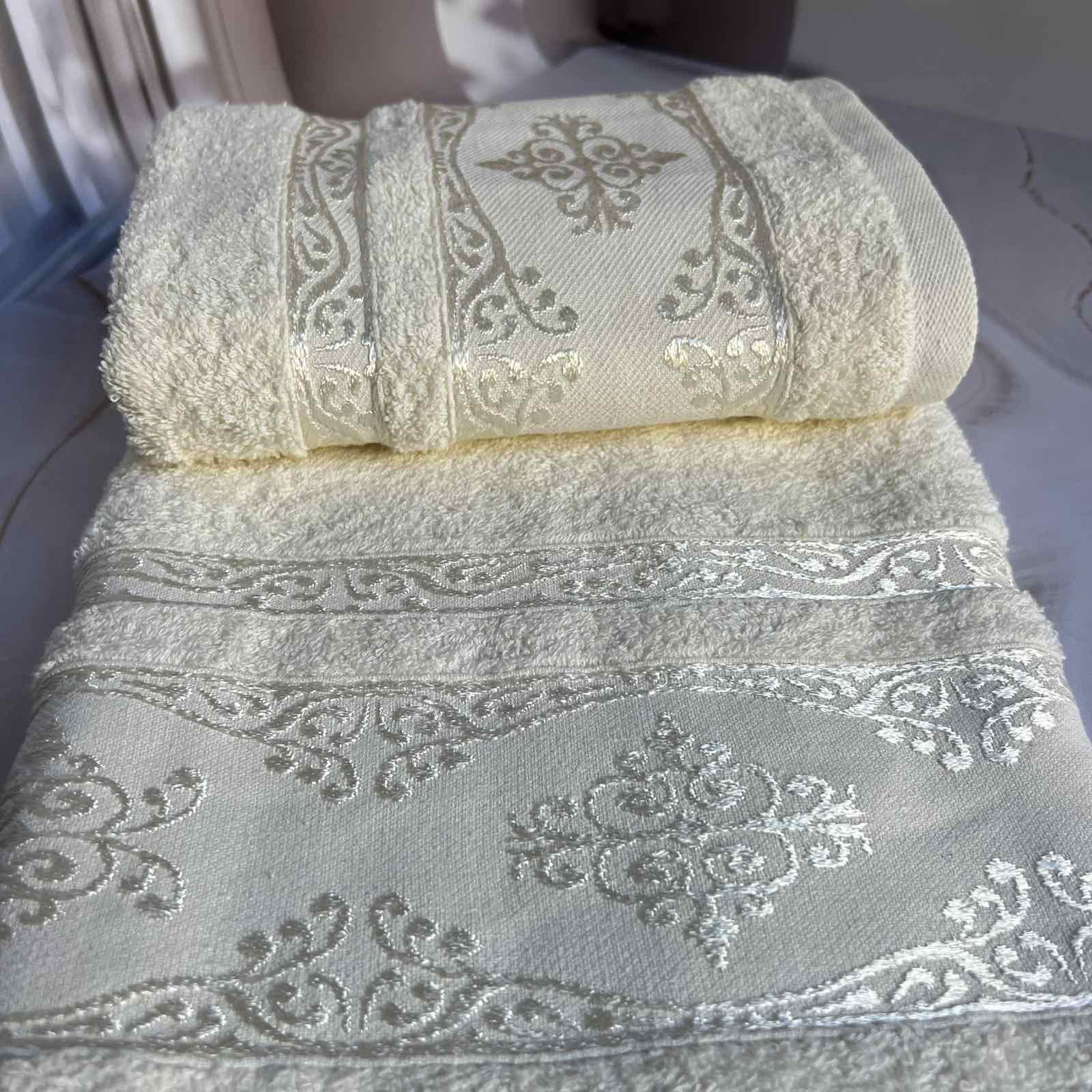 Набір рушників банне та для обличчя 70х40 см/50х90 см 2 шт. Білий (mame2v1cic2beyaz) - фото 3 Набір рушників банне та для обличчя 70х40 см/50х90 см 2 шт. Білий (mame2v1cic2beyaz) - фото 3