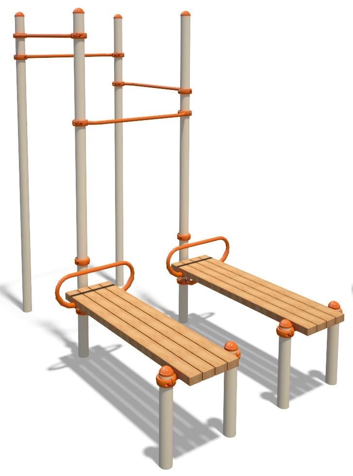 Комплекс спортивный SiverSport S831.2 с 2-мя наклонными скамьями (1819463349)