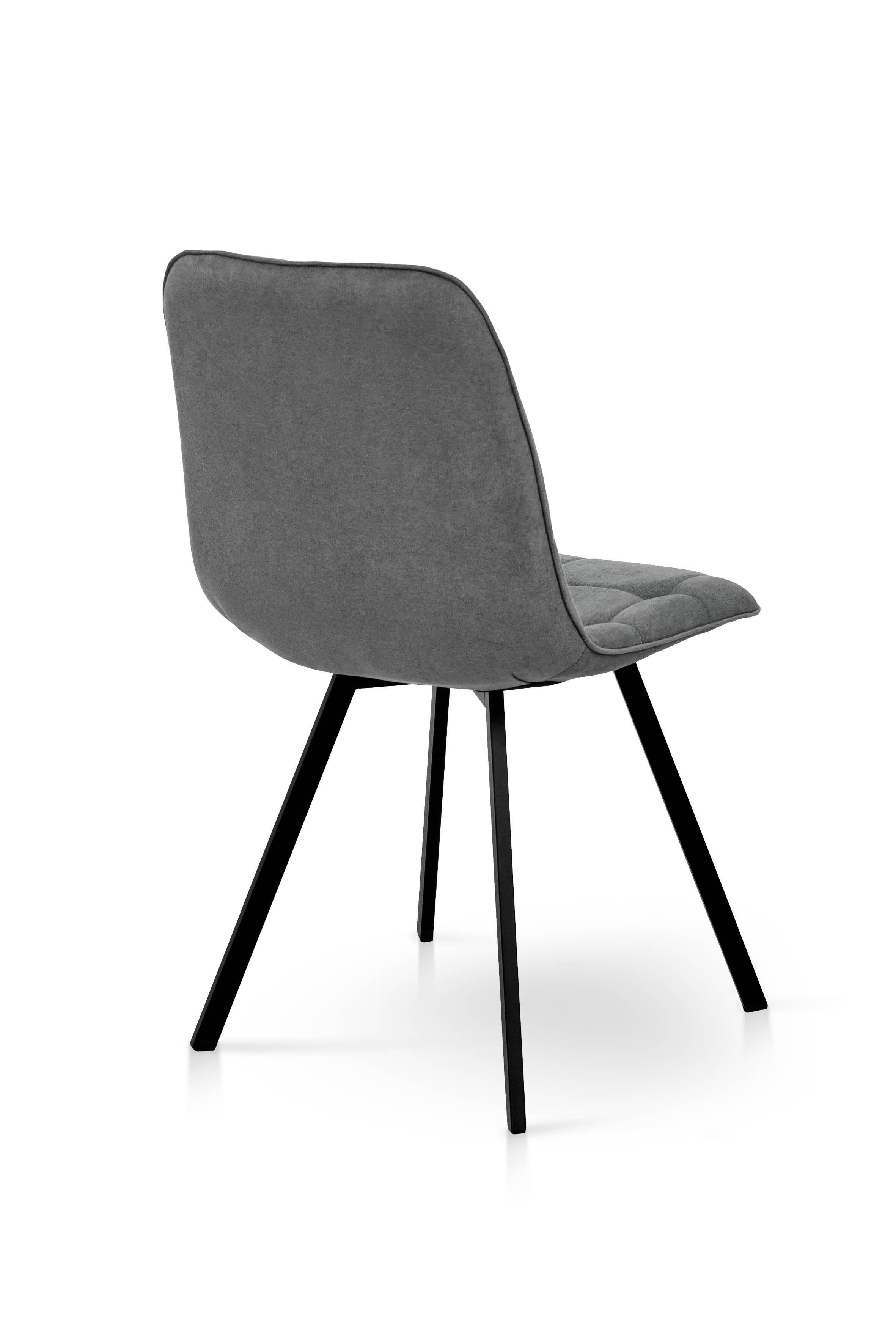 Стілець для кухні та вітальні Фіджи Софт 470х840х580 мм Чорний/Темно-сірий (GAА0056047) - фото 3 Стілець для кухні та вітальні Фіджи Софт 470х840х580 мм Чорний/Темно-сірий (GAА0056047) - фото 3