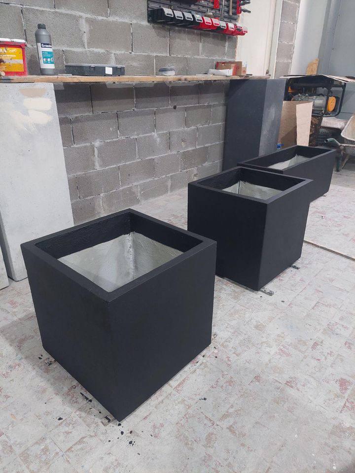 Кашпо для сада Неаполь 600х600х600 мм 1 шт. Антрацит (27830683) - фото 4