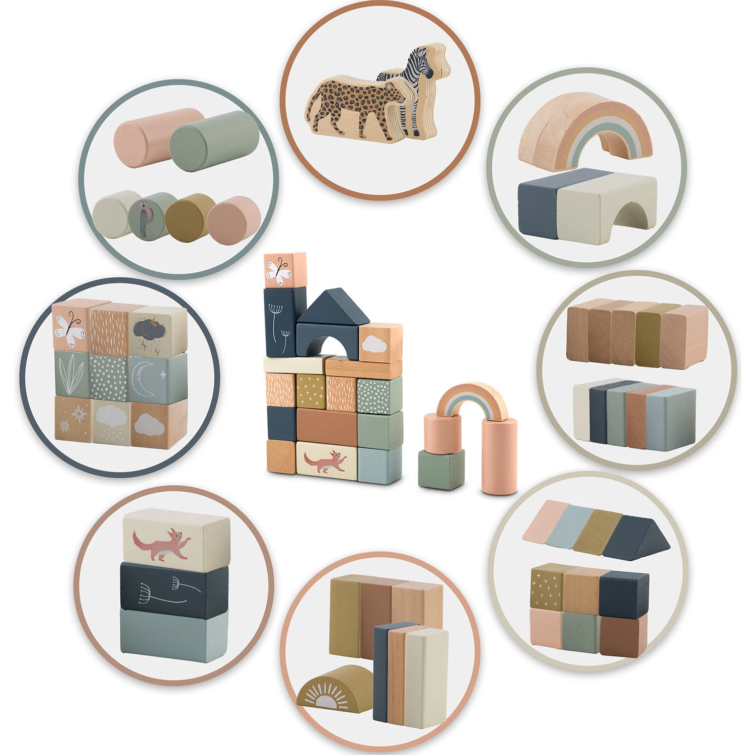 Кубики будівельні Дерев’яні NK-858 Nukido (785800) - фото 6 Кубики будівельні Дерев’яні NK-858 Nukido (785800) - фото 6