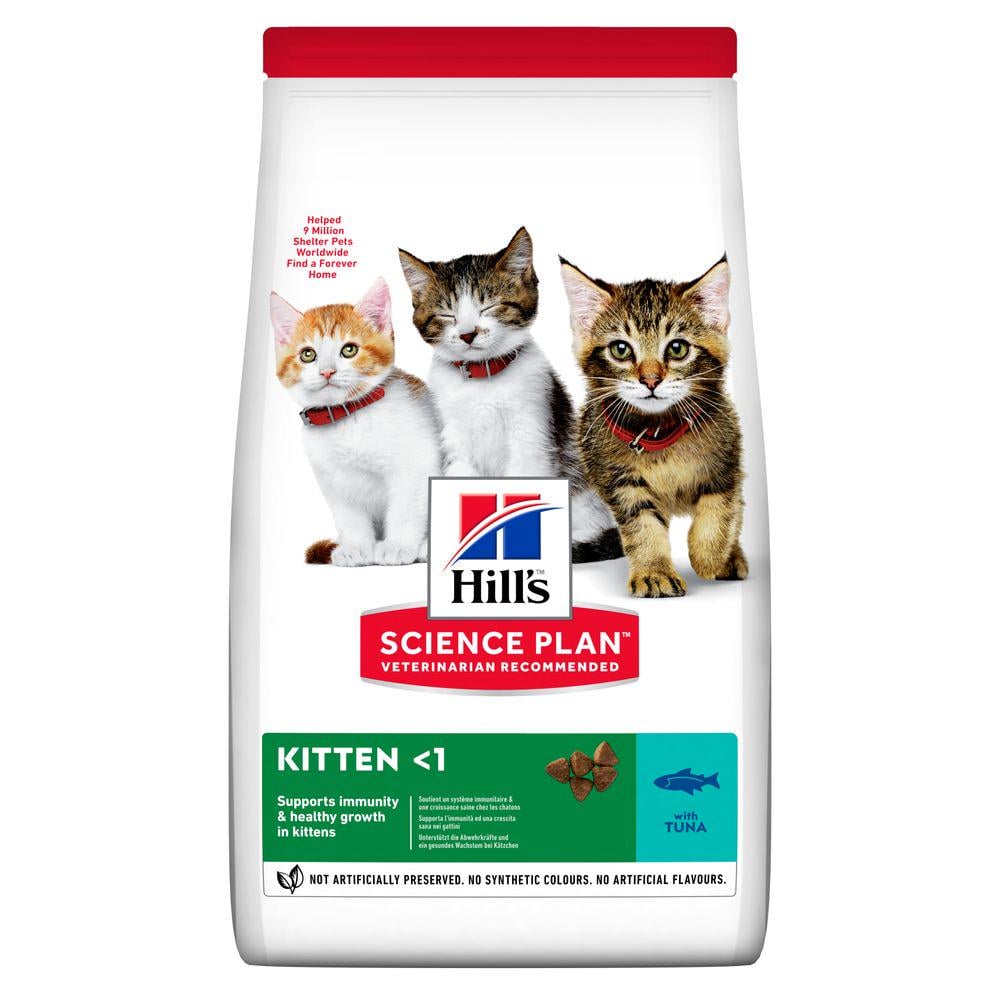 Корм сухой Hill's Science Plan Kitten с тунцом для котят и кошек в период беременности и лактации 300 г (37883)