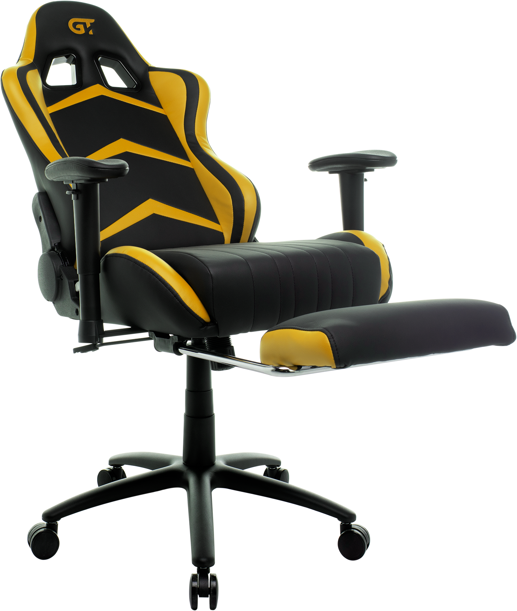 Крісло геймерське GT Racer X-2534-F Black/Yellow - фото 8