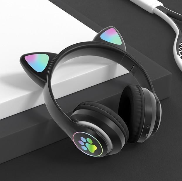 Навушники STN-28 з підсвічуванням та милими вушками у вигляді кішки Чорний (2104618718) - фото 2 Навушники STN-28 з підсвічуванням та милими вушками у вигляді кішки Чорний (2104618718) - фото 2