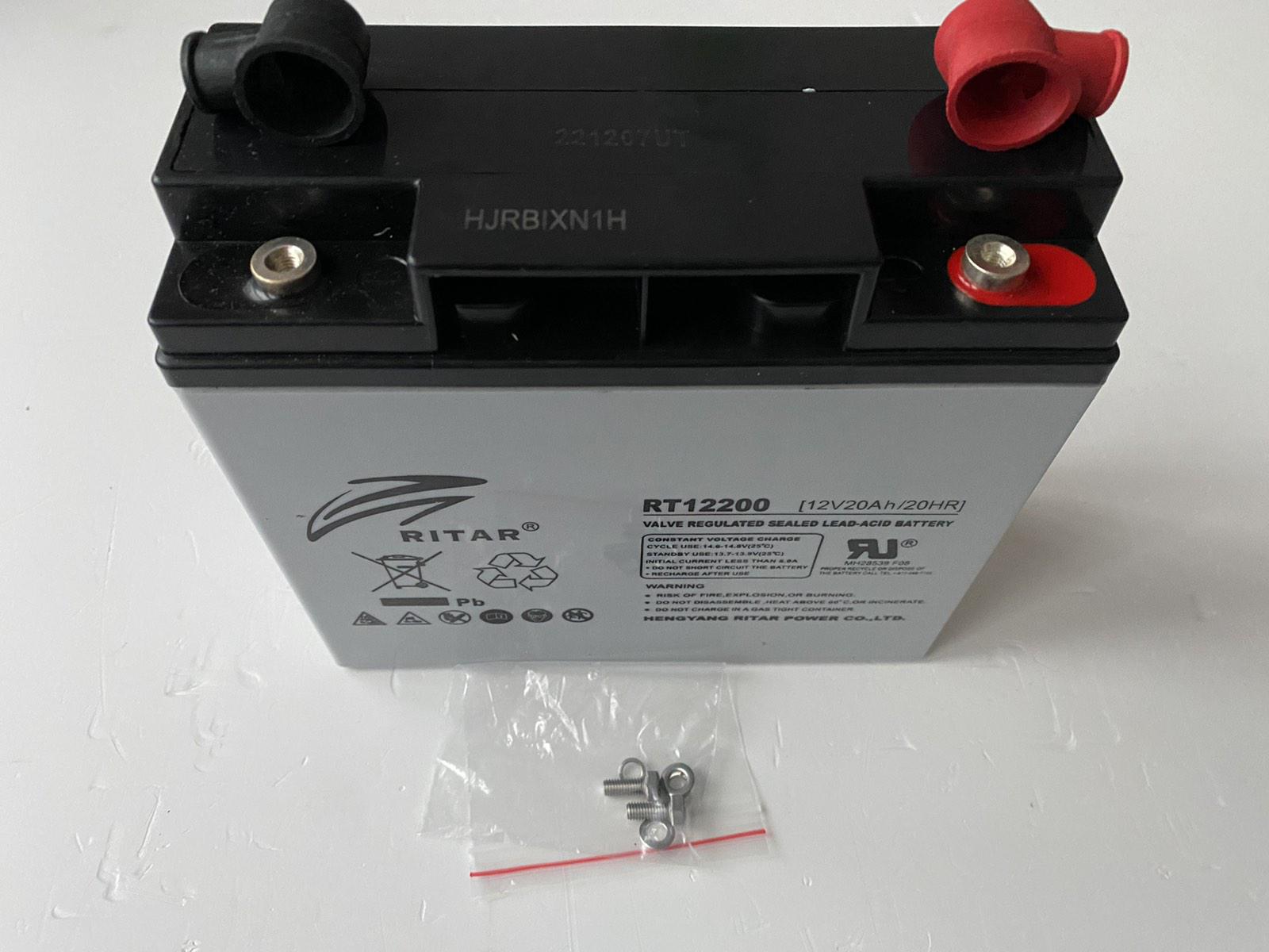 Акумуляторна батарея Ritar AGM RT12200 Case Q4 12V 20,0 Ah 181x77x167 мм 5,5 кг Grey - фото 2 Акумуляторна батарея Ritar AGM RT12200 Case Q4 12V 20,0 Ah 181x77x167 мм 5,5 кг Grey - фото 2