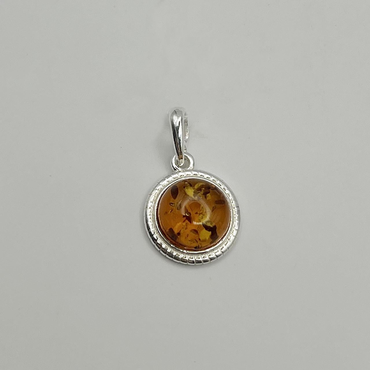 Серебряный кулон с янтарем 1,86 г (2588941064)