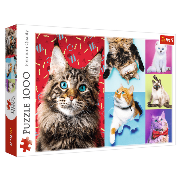 Пазли Trefl Щасливі котики 1000 ел. (5900511105919)