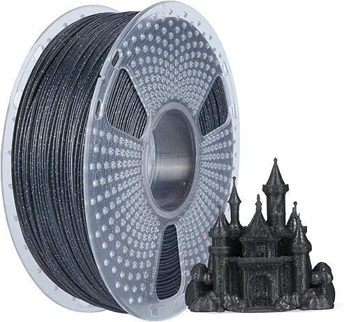 Пластик SUNLU PLA Twinkling 1,75 мм 1 кг з блискітками Чорний (33468450)