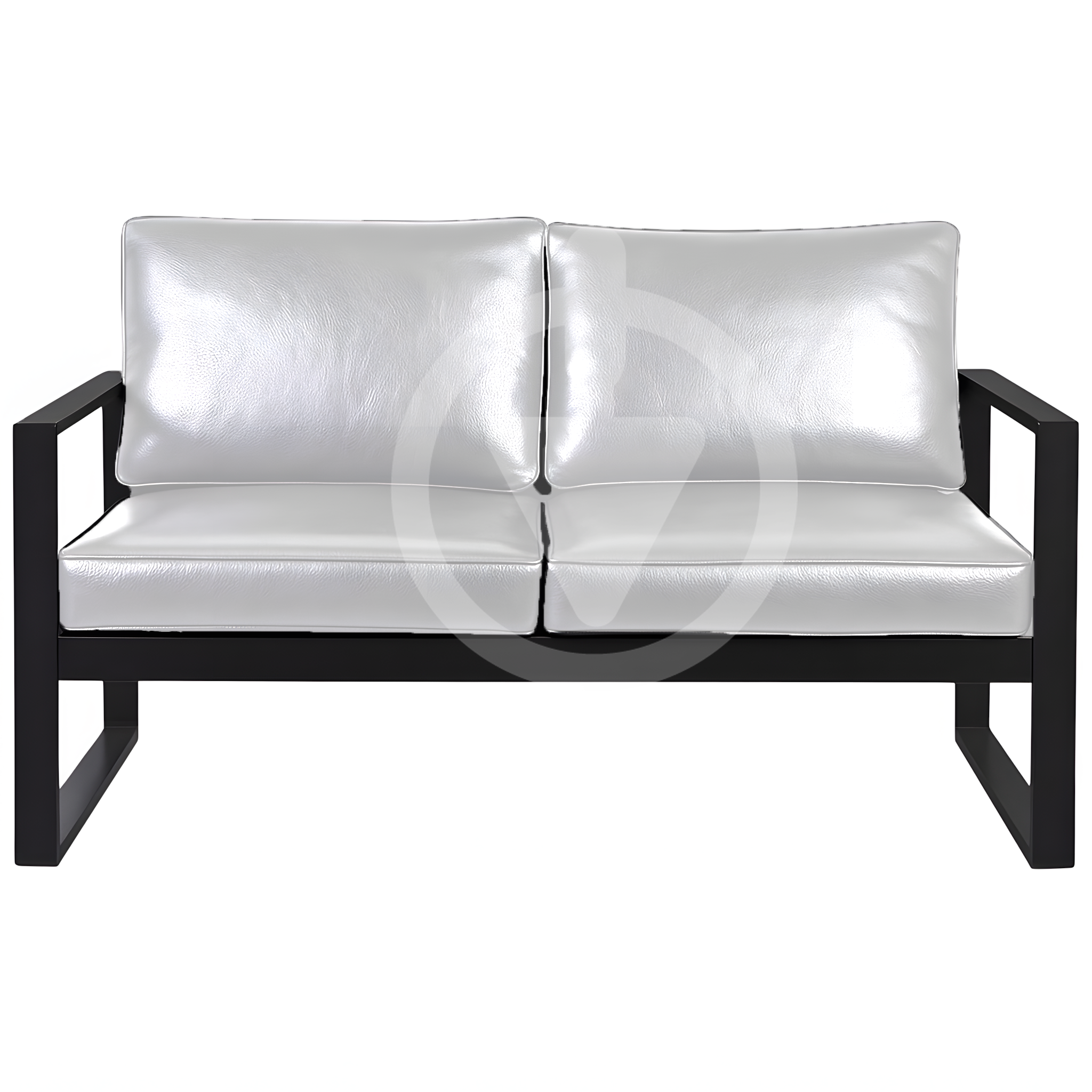 Диван металлический AVVS Бостон лофт с подлокотниками экокожа 130 см Белый - фото 2 Диван металлический AVVS Бостон лофт с подлокотниками экокожа 130 см Белый - фото 2