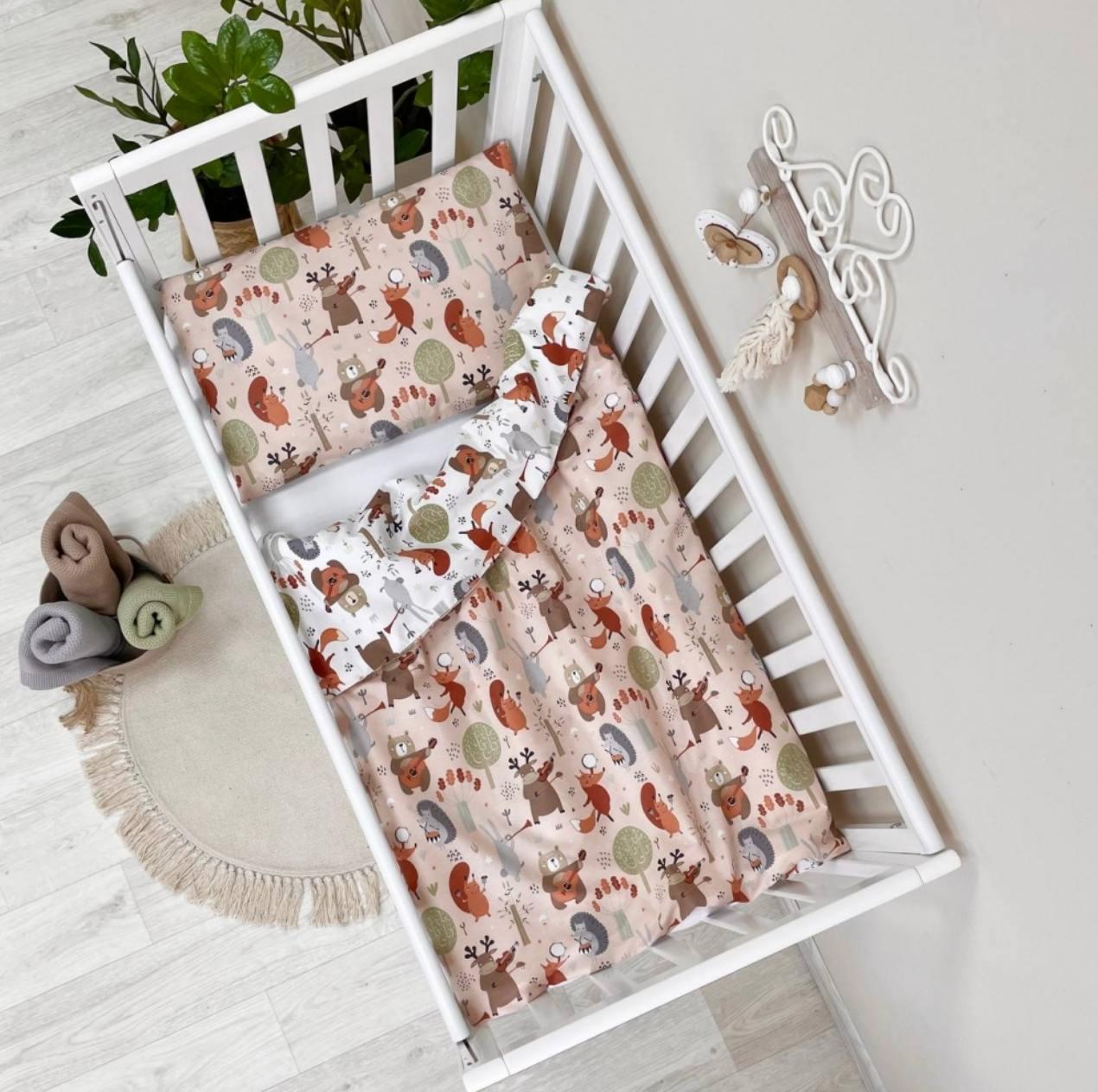 Комплект постельного белья Лесные звериные поплин для детской кровати (952) Комплект постельного белья Лесные звериные поплин для детской кровати (952)