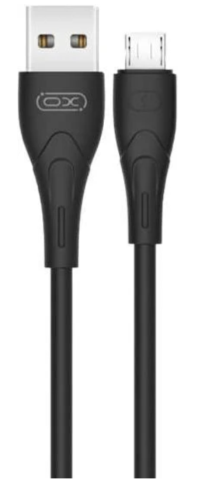 Кабель интерфейсный Xo NB146 USB-microUSB 1 м Black (27514)