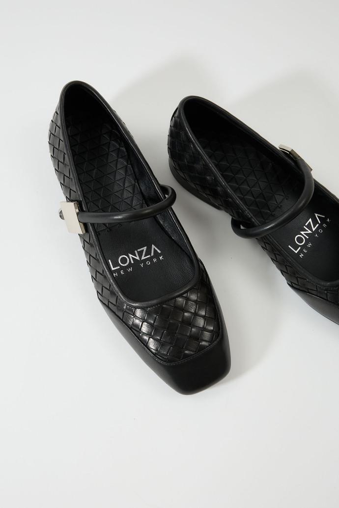 Балетки LONZA шкіряні р. 38 Чорний (191745)