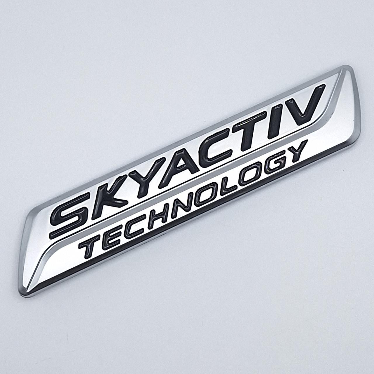 Эмблема Skyactiv Mazda ABS 10,2х2 см Хром матовый (2343323492)