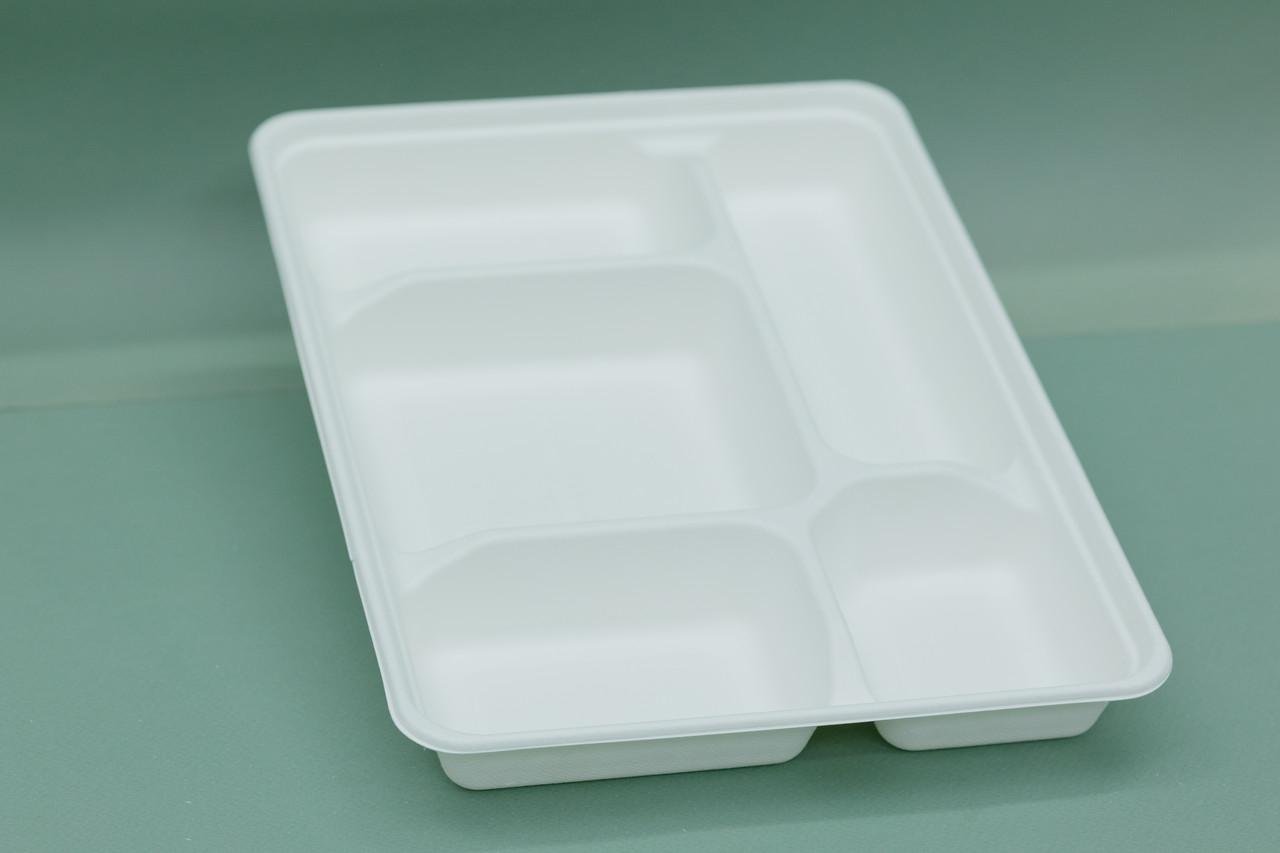 Одноразовый поднос с 5 отделениями 32х22,5 см 50 шт. Одноразовый поднос с 5 отделениями 32х22,5 см 50 шт.