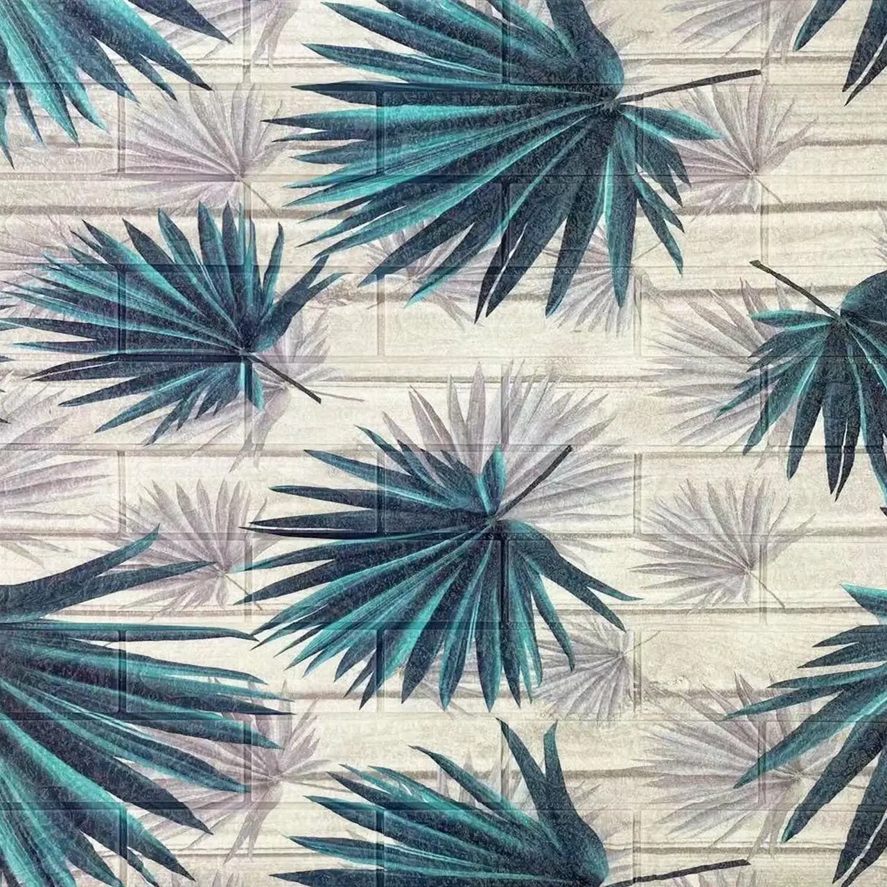 3D-панель декоративна самоклеюча Пальма 700x700x4 мм Брюзовий (TPN4-068) - фото 1 3D-панель декоративна самоклеюча Пальма 700x700x4 мм Брюзовий (TPN4-068) - фото 1