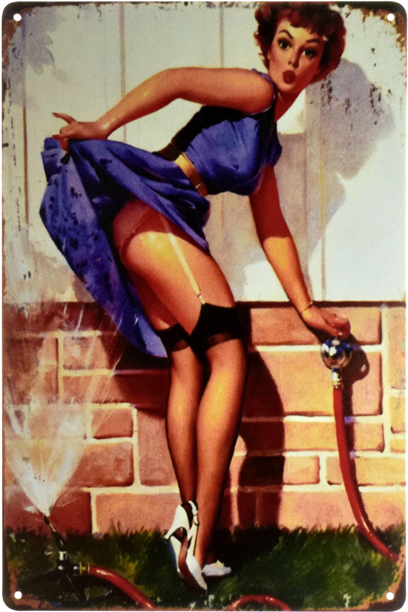 Табличка металлическая Дождеватель Pin Up 20x30 см