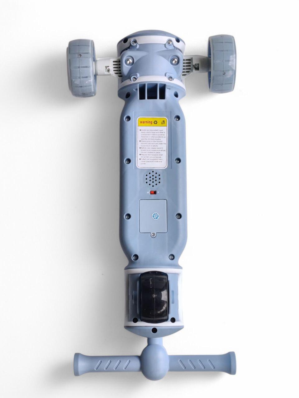 Самокат дитячий Scooter Happy Day V1 до 75 кг з ножним гальмом Блакитний (V1r-s) - фото 4